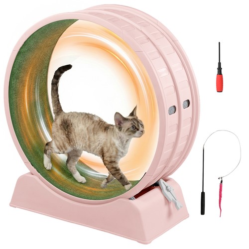 Rosa laufrad für katzen - rosa,