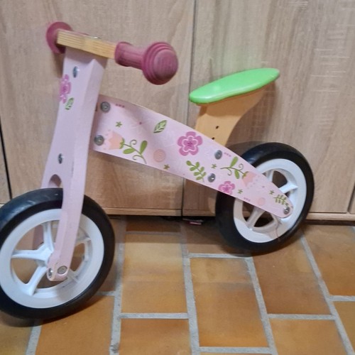 Kinder laufrad aus holz rosa - kinder-laufrad,