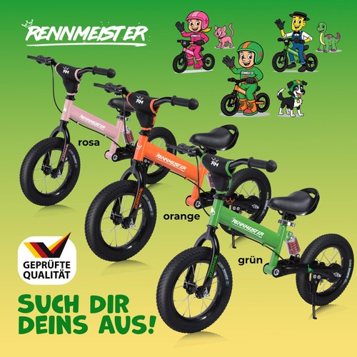 Rennmeister kinder laufrad 3 - rennmeister®,
