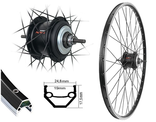 Hinterrad shimano 8 gang - 28",